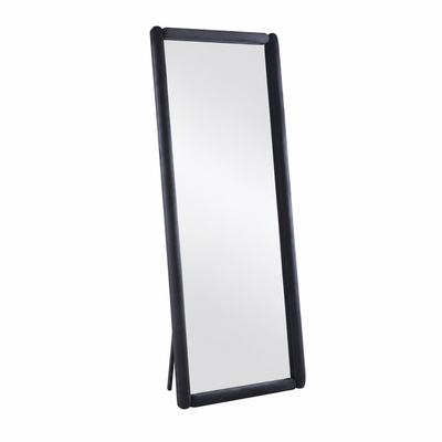 مراية ستاند زجاج، 180×80 سم، ستاند معدن - اسود product image 2