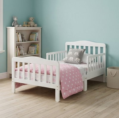 سرير اطفال خشب، 130×70 سم - ابيض product image 2