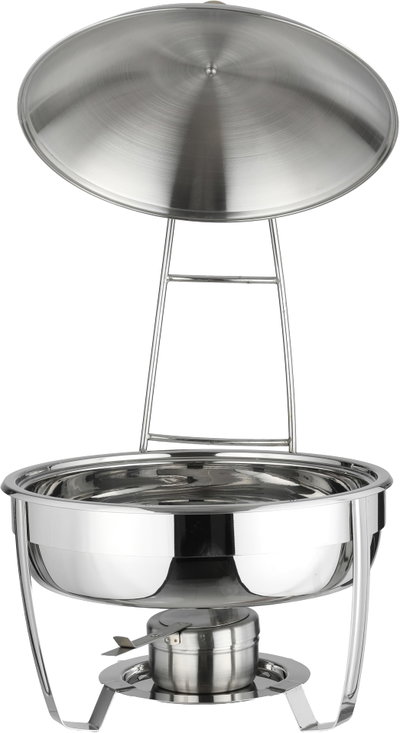 Bohara Steel Food Warmer, 4 Litres, Deep Round, Base, Hanger - Silver Gold product image 2