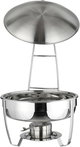 Bohara Steel Food Warmer, 4 Litres, Deep Round, Base, Hanger - Silver Gold product image 2