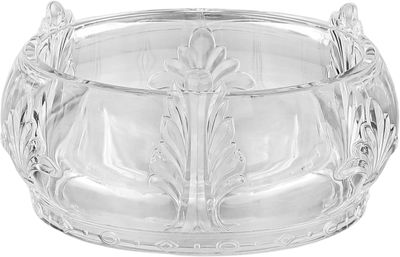 تمرية بغطاء تاج اكريليك سيف بلص، 13x13x6.5 سم، دائري - شفاف فضي product image 2