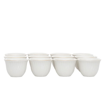 طقم فناجين قهوة بورسلان السيف غاليري، 12 قطعة - أبيض product image 2