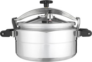 Al Saif Plus Aluminum Pressure Cooker, 15 Liters, Safety Valve - Silver product image 2