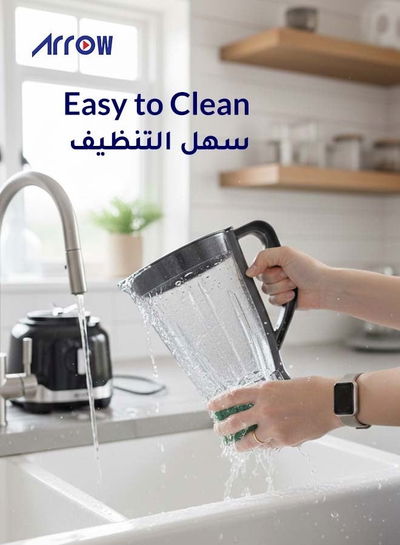 محضر طعام 8×1 ارو، 800 واط، 2.4 لتر، RO-07FPD - اسود product image 6