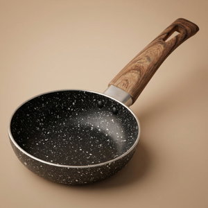 مقلاة جرانيت السيف غاليري، 10 سم، يد خشبية - اسود بني product image
