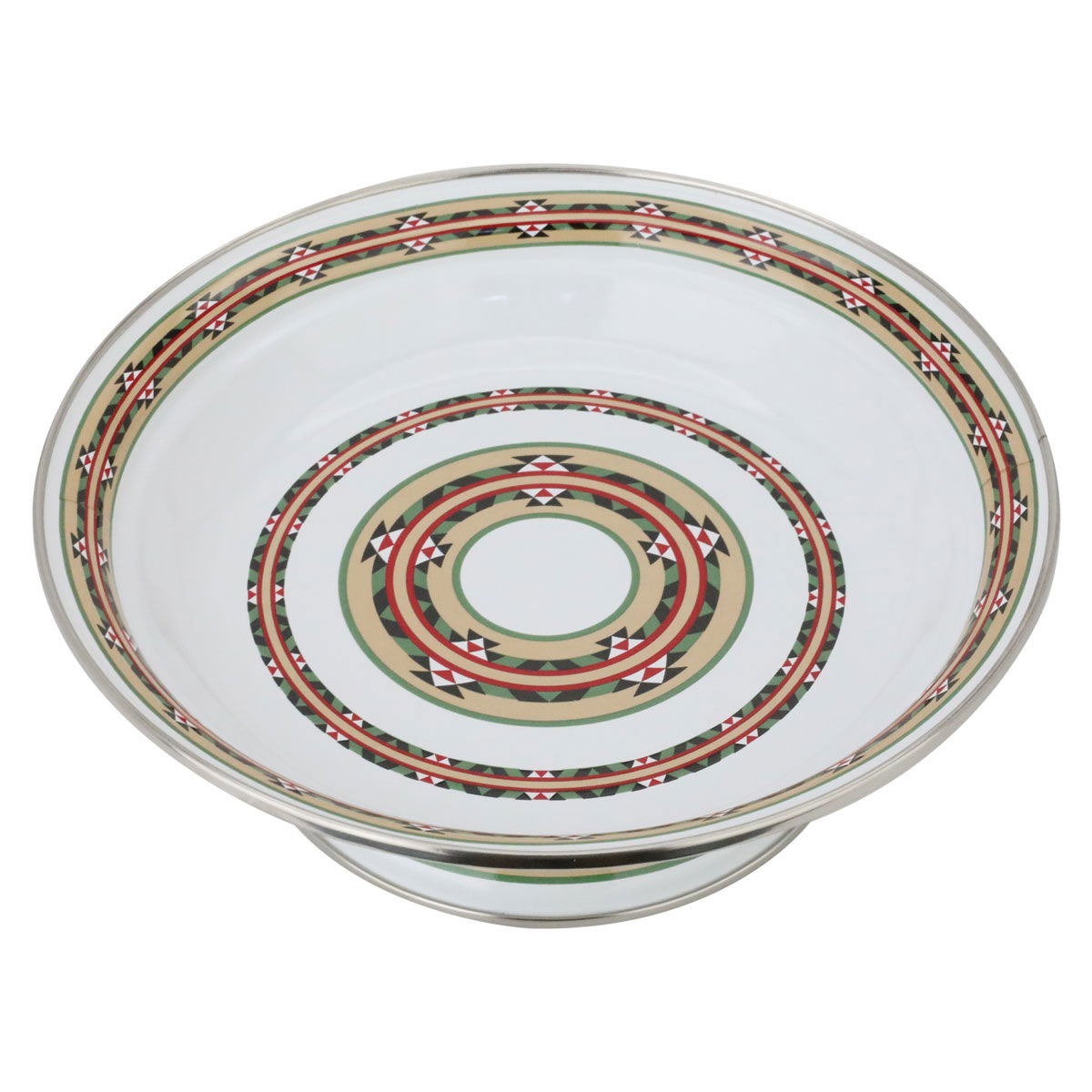 صحن غضار تراثي أستيل السيف غاليري، 24 سم، دائري، قاعدة - أبيض product image 1