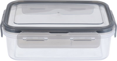 حافظة طعام بلاستيك بغطاء السيف غاليري، 850 مل، 18x12x6 سم، مستطيل - رمادي product image 2