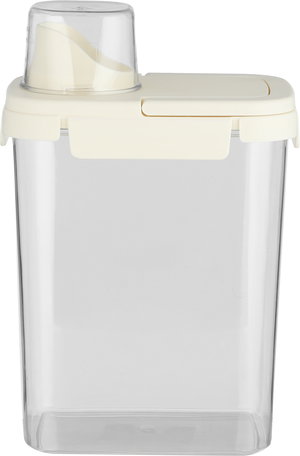 Al Saif Gallery Plastic Box, Lid, 16X11X20 Cm - Cream  Clear product image