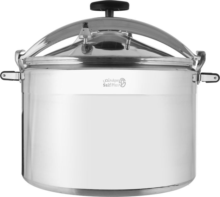 Al Saif Plus Aluminum Pressure Cooker, 150 Liters - Silver product image 2