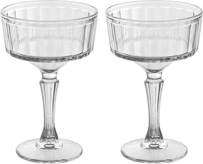Al Saif Gallery Glass Serving Set, 2 Pieces, Round, Base - Clear product image 1