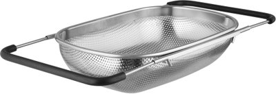 Al Saif Gallery Stainless Steel Handle Movable Strainer, 34x23.5x8.5 cm, Oval, Deep - Silver product image 4