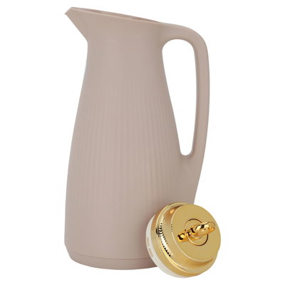 Timeless Manalthermos, 1 liter, glass inner container, plastic outer shell - light brown product image 4