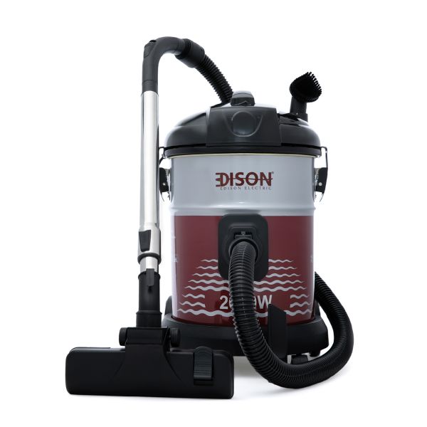Edison Zl16-31T Barrel Vacuum Cleaner Steel, 2000 Watt, Cord Length 5 Meters - Black Red product image