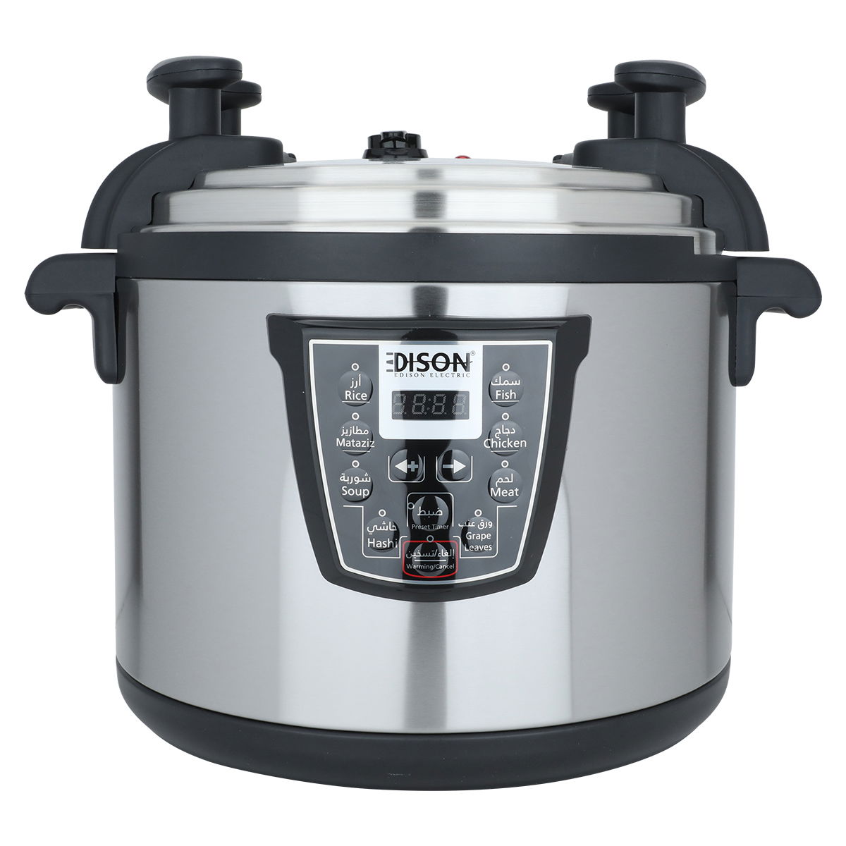 Edison Electric Pressure Cooker, 17 Liter, 2000 Watt - Grey product image
