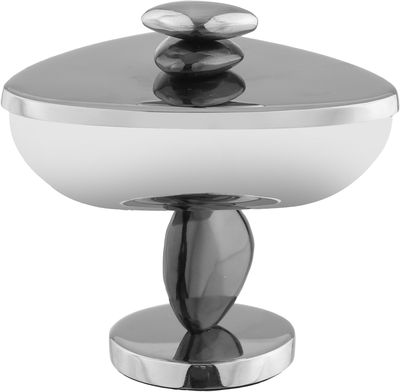 ستاند تقديم ستانلس استيل السيف غاليري، 14×11×12  سم - فضي اسود product image 1