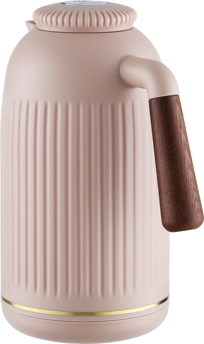 Timeless Jayda thermos, 1 liter, with wooden handle - brown product image 2
