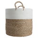 Al Saif Gallery Cotton Baskets Set, 29 x 35 x 37 cm, Round with Handle, 3 Pieces - Beige product image 2