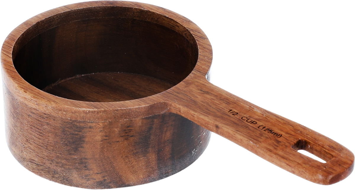 Al Saif Gallery Wooden Measuring Cups Set, 60/80/125/250 ml, 4 Pieces - Brown product image 4