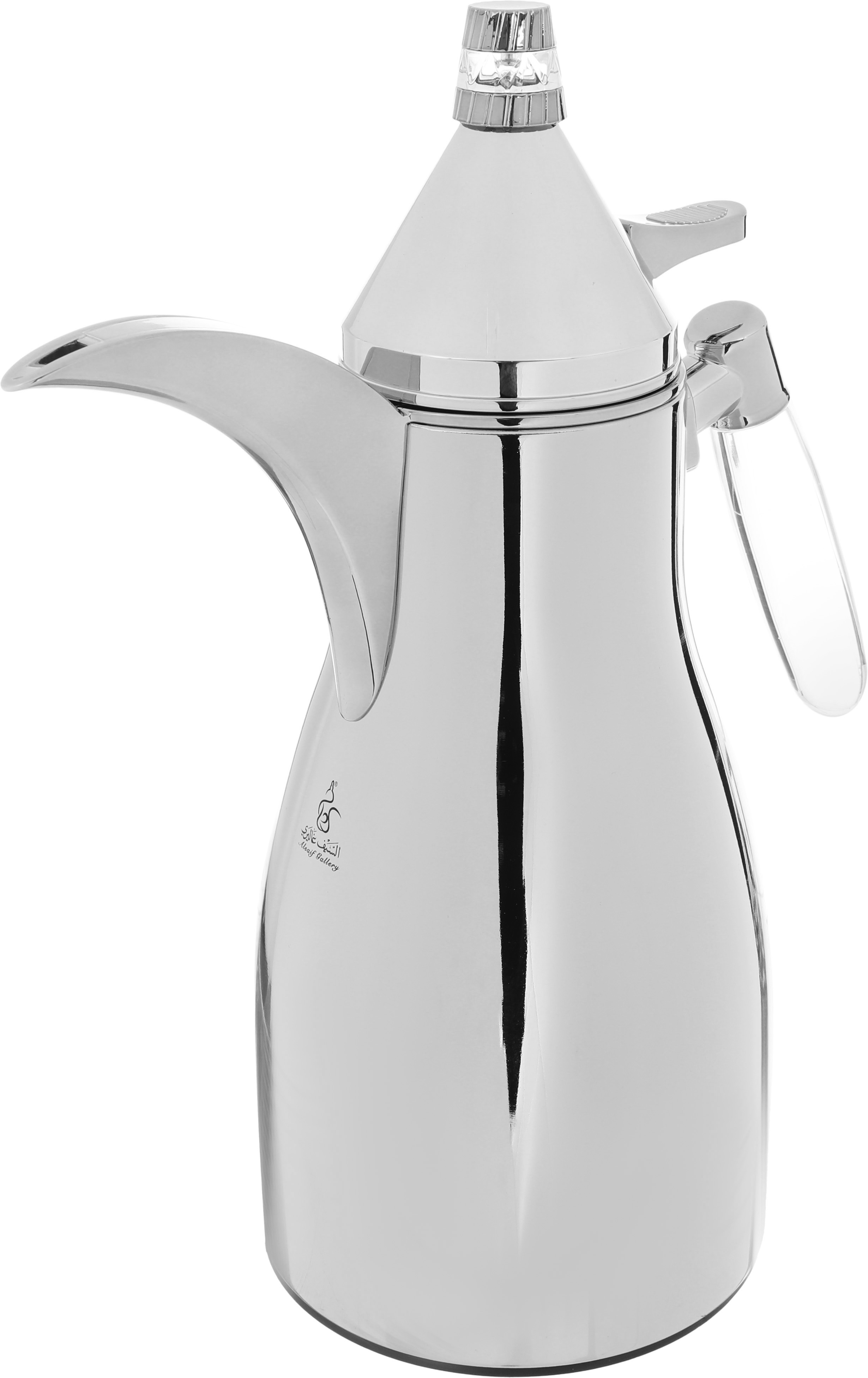Al Saif Gallery Maimouna thermos set, two pieces, 1/1 liter, thermal glass inner container, steel outer shell - silver product image 7