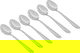 طقم ملاعق طعام استيل السيف غاليري، 6قطعة - فضي product image 1