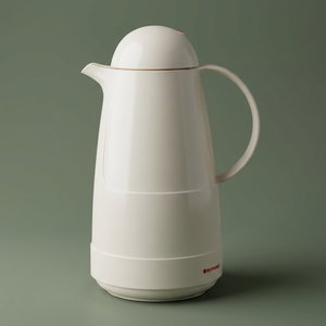 Rotpont 210 Thermos, 1 Liter, Glass Inner Container, Plastic Outer Body - Cream product image