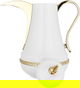 Al Saif Gallery Nouf thermos set, 0.7 / 1 liter, 2 pieces, thermal glass inner container, stainless steel outer shell - golden white product image 5