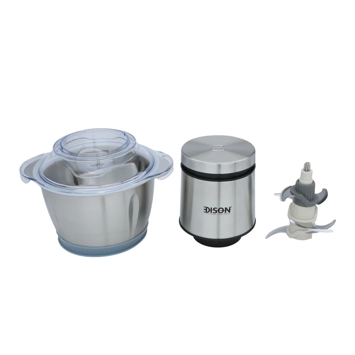 Edison Electric Vegetable Slicer, 1.2 Liter, 400 Watt, Single Speed, 6 Blades - Silver product image 2