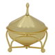 تمرية بغطاء وقاعدة استيل السيف غاليري، 14x14x8 سم - ذهبي product image 3