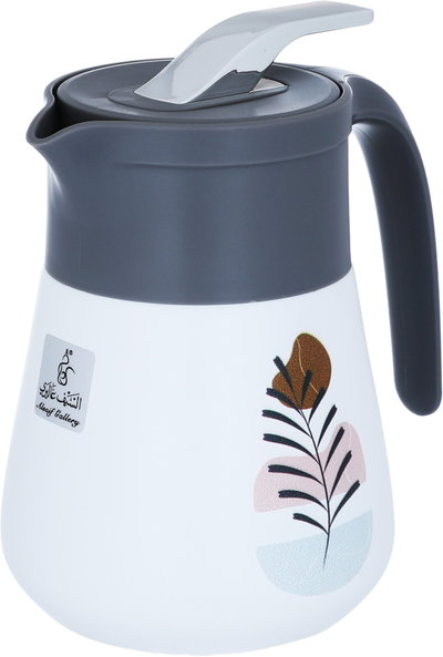 Gloria glass thermos, 500 ml, plastic outer shell - gray product image 3