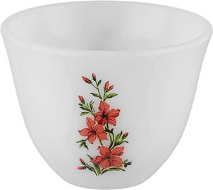 Al Saif Plus Saudi Porcelain Coffee Cup Set, 12 Pieces - White product image 2