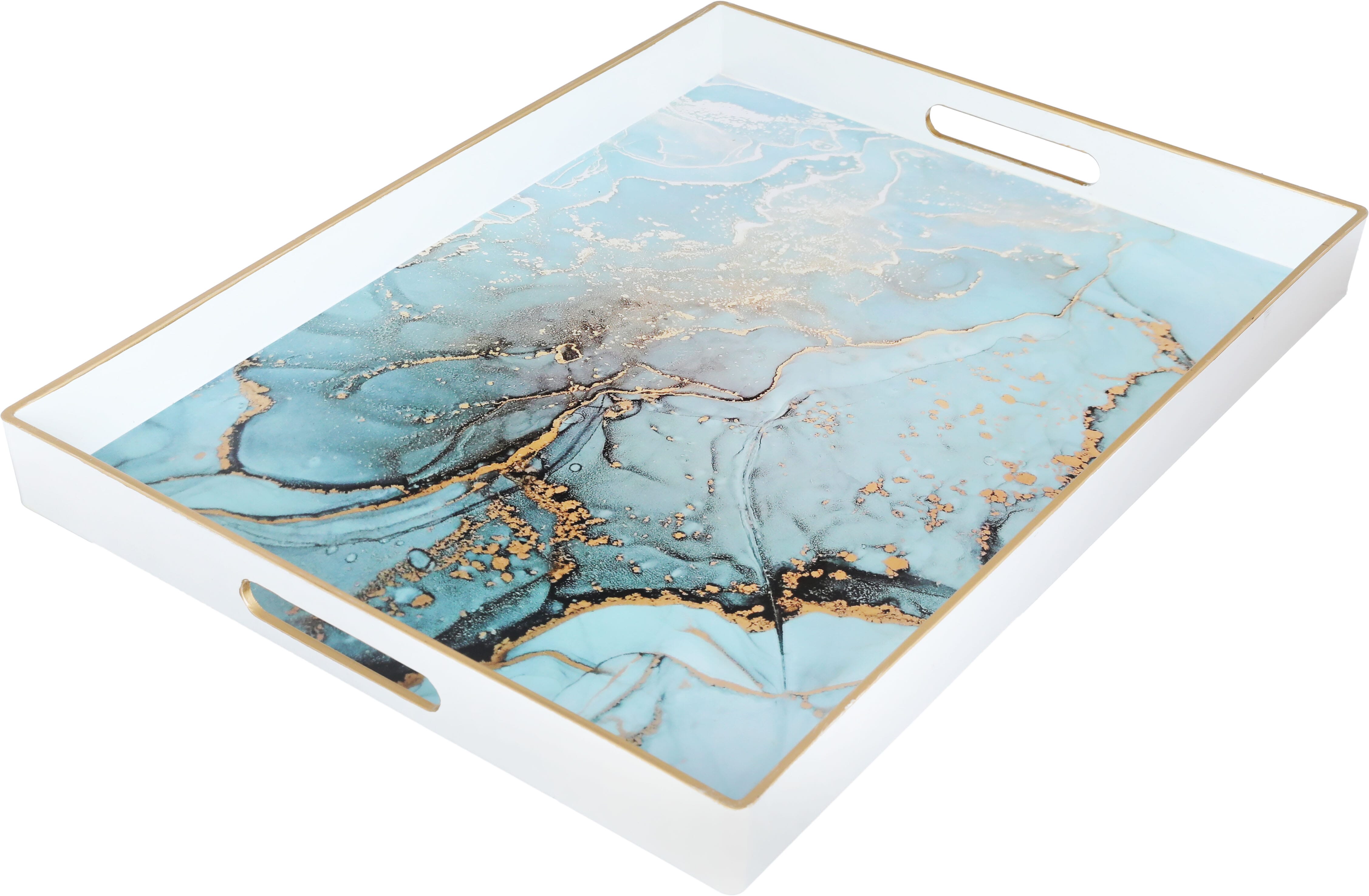 Al Saif Gallery Plastic Serving Tray, 48 X 35 X 4.6 Cm - White product image 2
