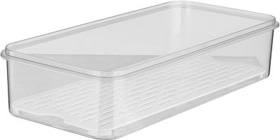 Box With Plastic Lid, Al Saif Gallery, 34X17X8 Cm - Clear White product image 3