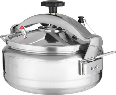 Al Saif Plus Aluminum Pressure Cooker, 10 Liters, Stainless Steel Handles, Safety Valve - Silver product image 2