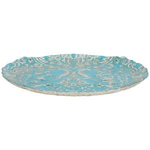 Al Saif Gallery Glass Serving Plate, 21X21X2 Cm - Turquoise product image 2