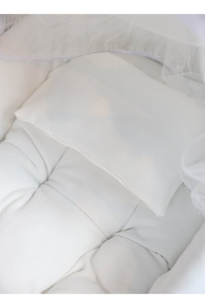 سرير موسى قطن فان مومنت، 76×42×76 سم، حامل هزاز - ابيض product image 2