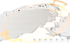 Al Saif Gallery tofaria set with gold steel rim, 3 pieces, engraved oval - silver product image 2