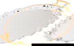 Al Saif Gallery tofaria set with gold steel rim, 3 pieces, engraved oval - silver product image 2