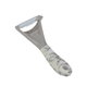 Al Saif Gallery steel peeler, with marble-coloured plastic handle - gray product image 2