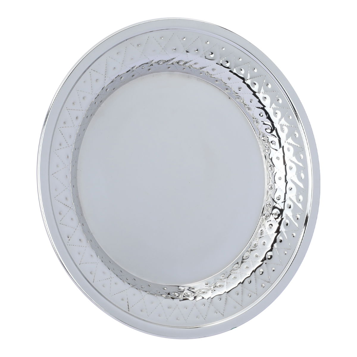 Steel Al Saif Gallery, 35 cm, engraved circle - silver product image