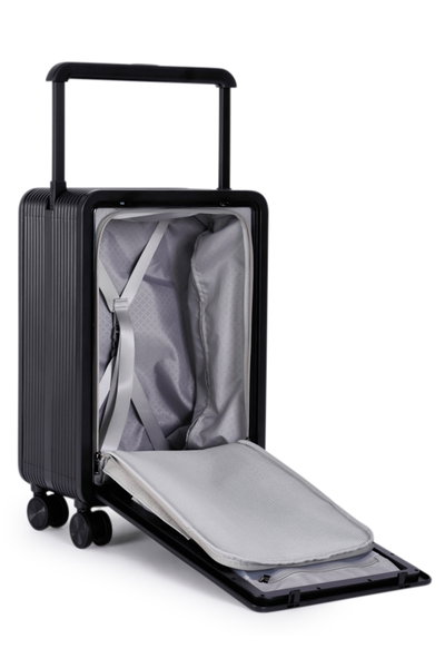 شنط كابينة طائرة بولي كربون ليمرا، 20 بوصة، 4 عجلات، زاويه 360 درجة، LV-2306-BLACK-20 - أسود product image 2