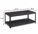 طقم طاولات خشب MDF و معدن، 7 قطع - رمادى اسود product image 2
