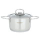 قدر استيل غطاء زجاج هاشفير، 900 مل، 14 سم - فضي product image 2