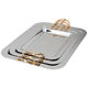 Al Saif Gallery steel topper set, 3 pieces - silver product image 1