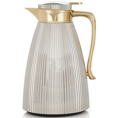 طقم ترامس سديم السيف غاليري، 1 / 0.7 لتر، 2 قطعة، حافظة داخلية زجاج حراري، هيكل خارجي ستاينلس استيل - فضي ذهبي product image 4