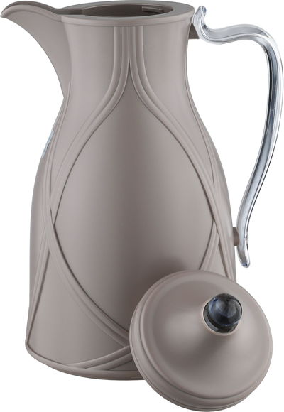 طقم ترامس طيف السيف غاليري، 0.7 / 1 لتر، 2 قطعة، خامة داخلية زجاج، يد شفاف، غطاء ضغاط - رمادي فاتح product image 9