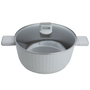 طقم قدور جرانيت روبوست، 9 قطع، بغطاء زجاج - بيج product image 2