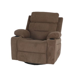 كرسي استرخاء دوار قماش، 100×80×50 سم - بني product image 2