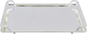 Al Saif Gallery Stainless Steel Serving Tray, 40 x 28 x 2.5 cm, Rectangular - Silver product image