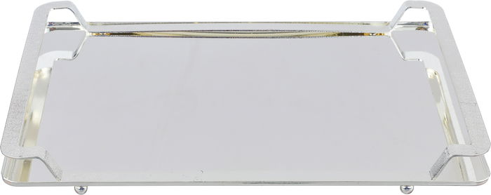 Al Saif Gallery Stainless Steel Serving Tray, 40 x 28 x 2.5 cm, Rectangular - Silver product image 1