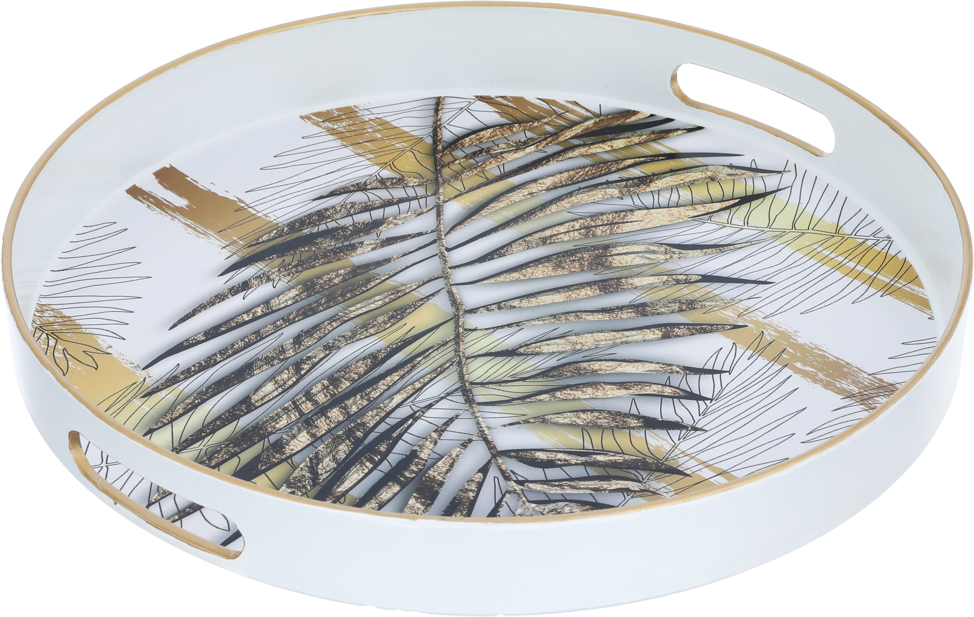 طوفرية تقديم دائري فايبرك السيف غاليري، 33×33×4.3 سم - متعدد الألوان product image 2